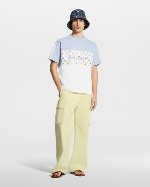 Monogram Flower Denim Bucket Hat . in Men's Accessories Hats, Beanies and Gloves collections by Louis Vuitton