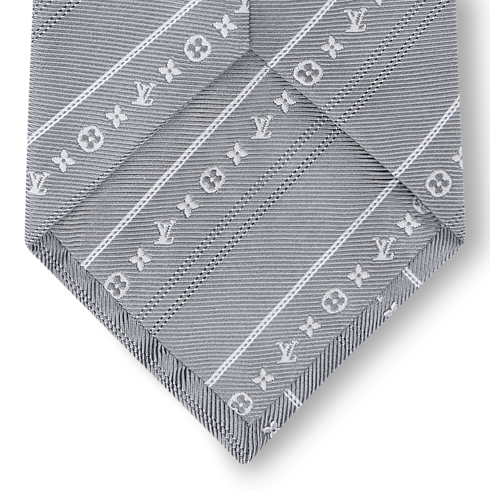 Monogram Flowstripes Tie S00 in Men's Accessories Winter Textile collections by Louis Vuitton (Product zoom)