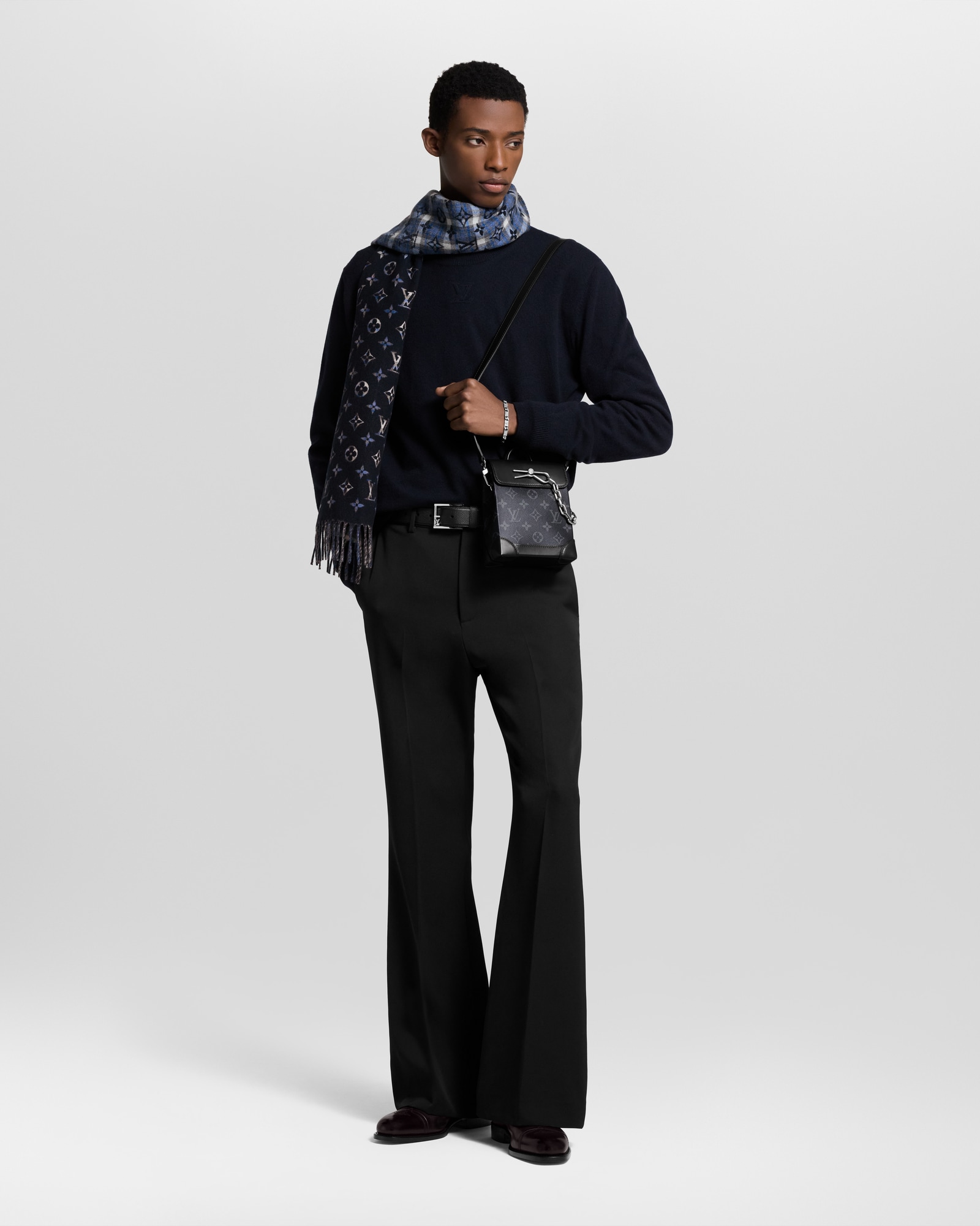 LOUIS VUITTON エシャルプ モノグラムグラディエントタータン