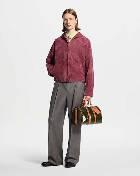 Monogram Jacquard Denim Hooded Blouson in Pria's Pakaian Denim collections by Louis Vuitton