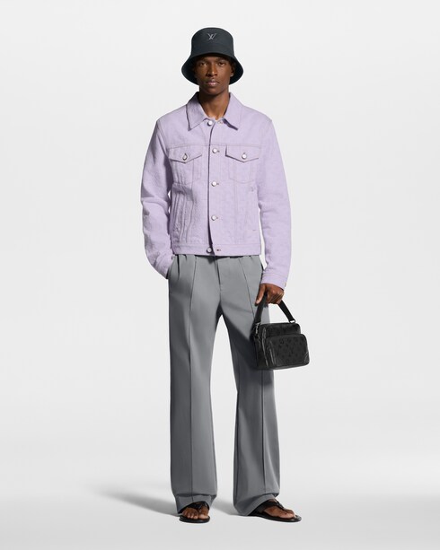 Monogram Jacquard Denim Trucker Jacket in Men's Ready-to-Wear Outerwear and Coats collections by Louis Vuitton