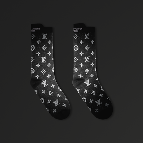 Monogram Reflective Socks S00 in Men's Accessories Hats, Beanies and Gloves collections by Louis Vuitton (Product zoom)
