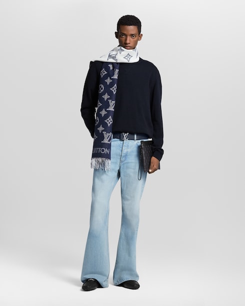 Monogram Shadow Scarf . in Men's Accessories Scarves for Men collections by Louis Vuitton