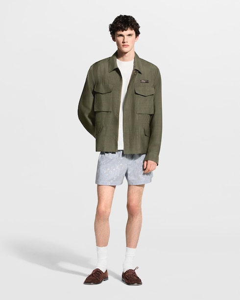 Monogram Striped Boxer Shorts in Pria's Pakaian Celana collections by Louis Vuitton