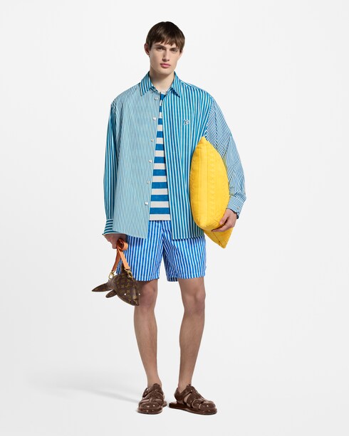 Monogram Striped Swim Shorts in Men's Ready-to-Wear All Ready-to-Wear collections by Louis Vuitton