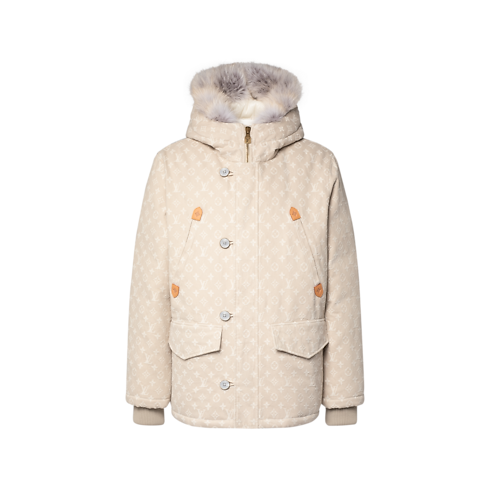 Monogram Water-Repellent Denim Down Parka in Men's Ready-to-Wear All Ready-to-Wear collections by Louis Vuitton (Product zoom)