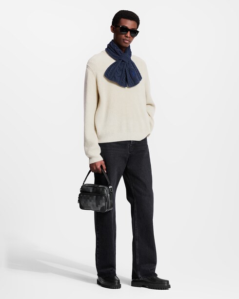 Only LV Mini Cable Scarf . in Men's Accessories Scarves for Men collections by Louis Vuitton