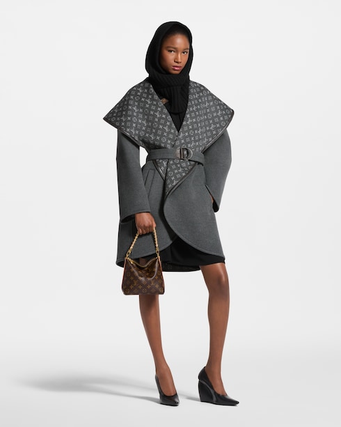 Oversized Collar Wrap Coat in Women's Ready to Wear Coats and Jackets collections by Louis Vuitton