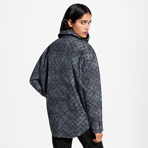 Padded Denim-Effect Monogram Overshirt in Women's Ready-to-Wear Coats and Jackets collections by Louis Vuitton (Product zoom)