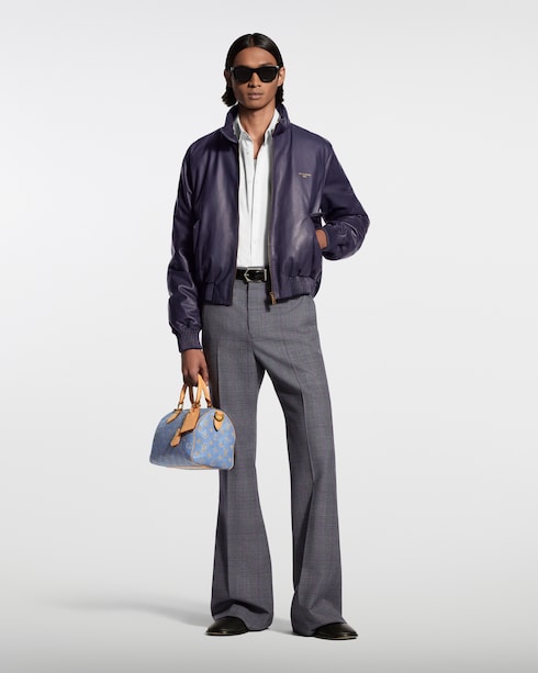 Padded Leather Blouson in Les Extraordinaires's High-End Ready-to-Wear } collections by Louis Vuitton