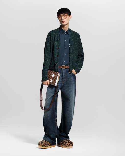 Printed Signature Long-Sleeved Shirt in New's For Men Fall-Winter 2025 Show collections by Louis Vuitton