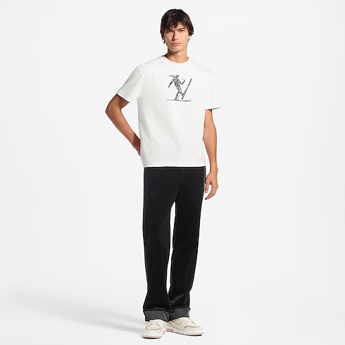 Printed Signature Short-Sleeved T-Shirt in Men's Ready-to-Wear All Ready-to-Wear collections by Louis Vuitton (Product zoom)
