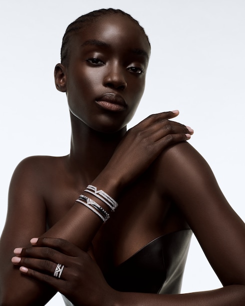 Pure V Ring, White Gold and Diamonds in Les Extraordinaires's Jewelry Rings collections by Louis Vuitton