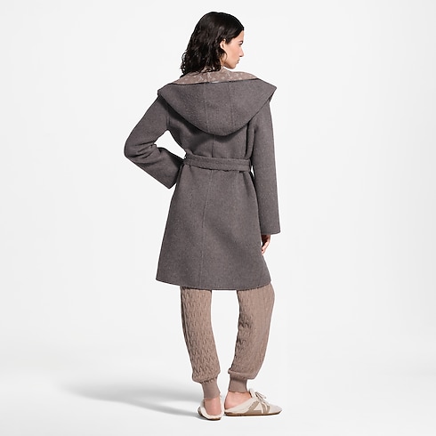 Reversible Hooded Wrap Coat in Women's Ready-to-Wear Coats and Jackets collections by Louis Vuitton (Product zoom)
