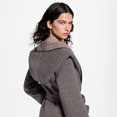 Reversible Hooded Wrap Coat in Women's Ready-to-Wear Coats and Jackets collections by Louis Vuitton (Product zoom)