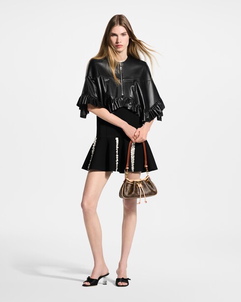 Ruffle Hem Leather Cape in Women's Ready-to-Wear Coats and Jackets collections by Louis Vuitton
