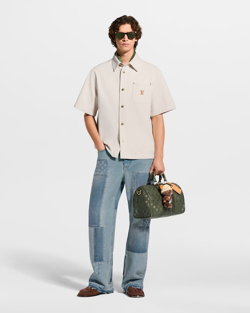 Short-Sleeved Silk-Cotton Shirt in Men's Ready-to-Wear Shirts collections by Louis Vuitton