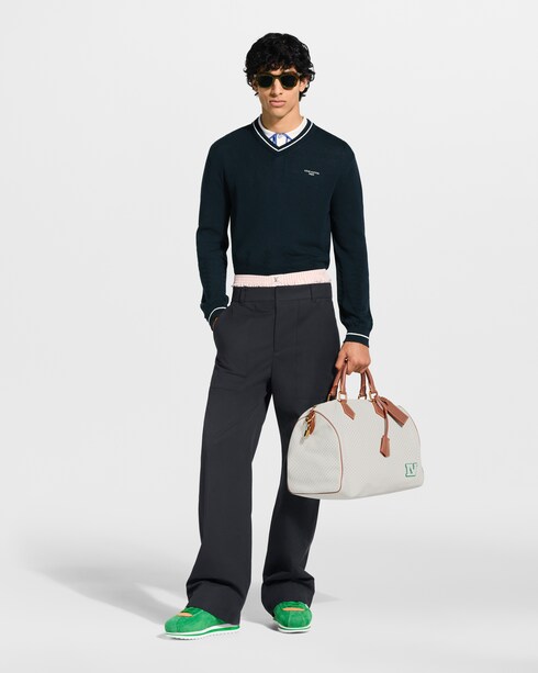 Silk Blend Cable V-Neck Pullover in Men's Ready-to-Wear All Ready-to-Wear collections by Louis Vuitton