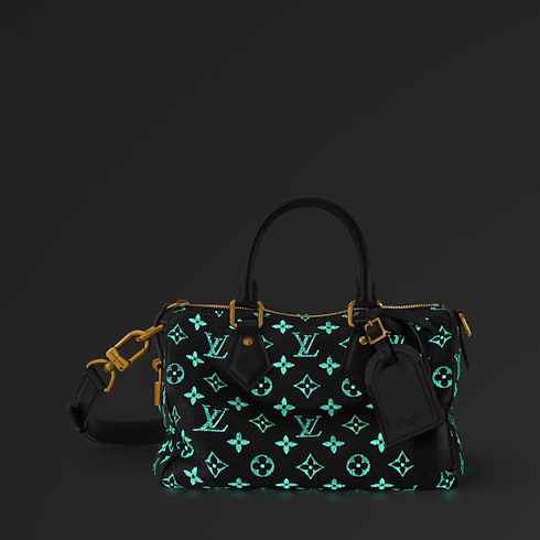 Speedy P9 Bandoulière 25 H40 in Bags and Small Leather Goods's Speedy P9 } collections by Louis Vuitton (Product zoom)