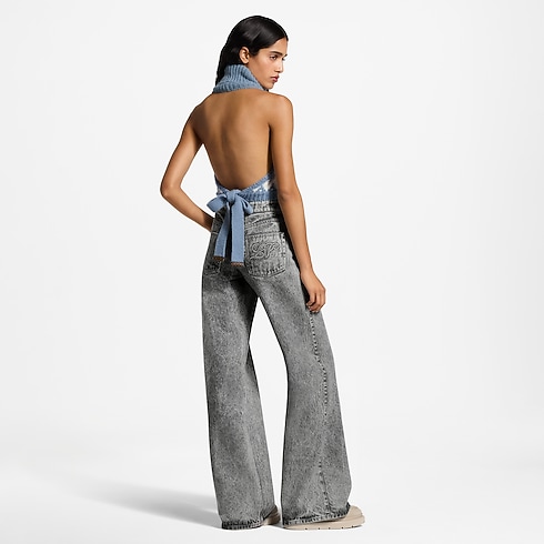 Stonewashed Flare Jeans in Women's Ready-to-Wear Pants and Shorts collections by Louis Vuitton (Product zoom)