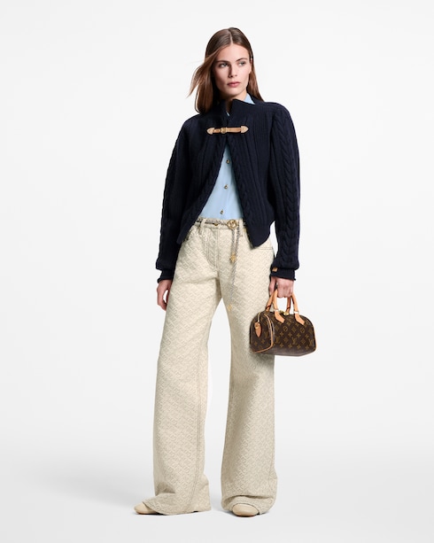 Strap Front Cable-Knit Cardigan in Women's Ready-to-Wear Knitwear collections by Louis Vuitton