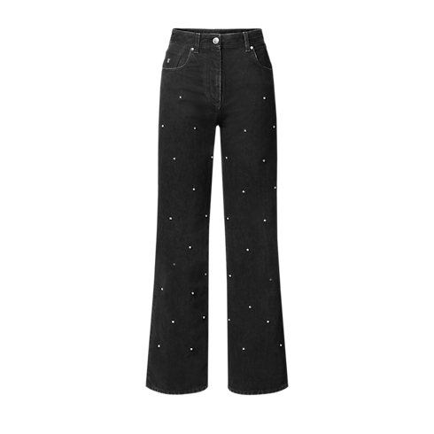 Stud Detail Jeans in Women's Ready-to-Wear Pants and Shorts collections by Louis Vuitton (Product zoom)