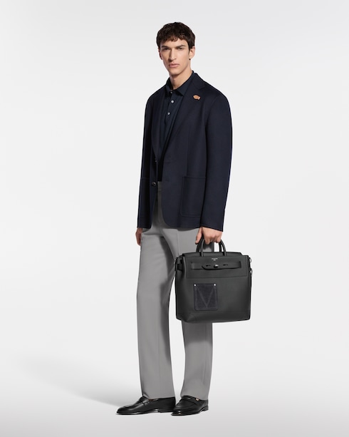 Tailored Silk-Blend Pants in New's For Men LV Trunk Edition collections by Louis Vuitton