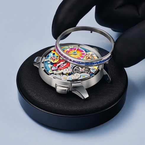 Tambour Arty Automata, Automatic, 42mm, White Gold in Watches's All Watches } collections by Louis Vuitton