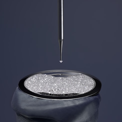 Tambour Convergence, Automatic, 37mm, Platinum and diamonds in Watches's All Watches } collections by Louis Vuitton