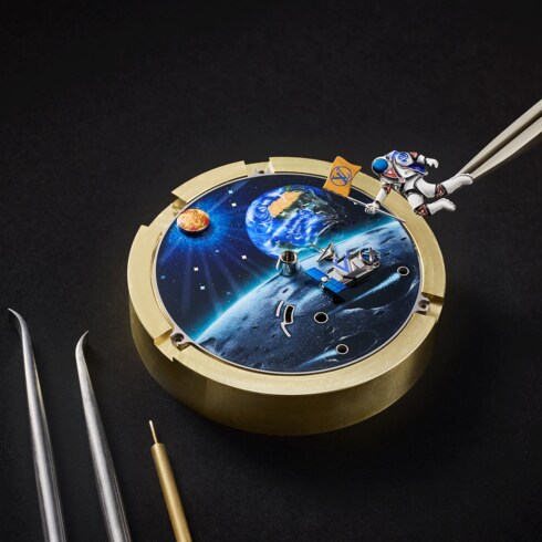 Tambour Galactique, Manual, 46.7mm, Titanium and White Gold in Watches's All Watches } collections by Louis Vuitton