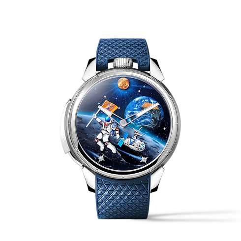 Tambour Galactique, Manual, 46.7mm, Titanium and White Gold in Watches's All Watches } collections by Louis Vuitton (Product zoom)