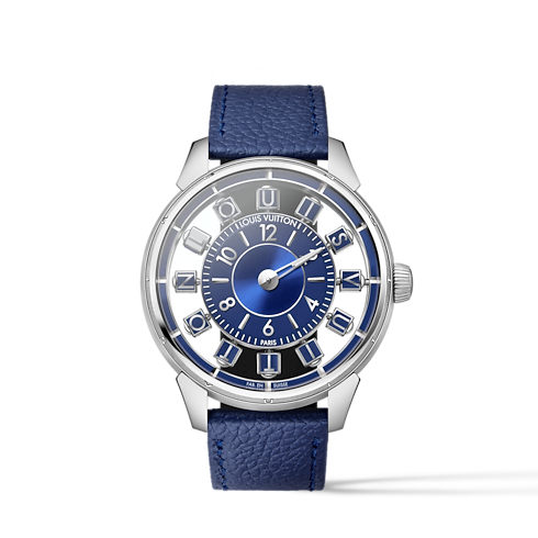Tambour Spin Time Air, Automatic, 42.5mm, White gold in Watches's All Watches } collections by Louis Vuitton (Product zoom)