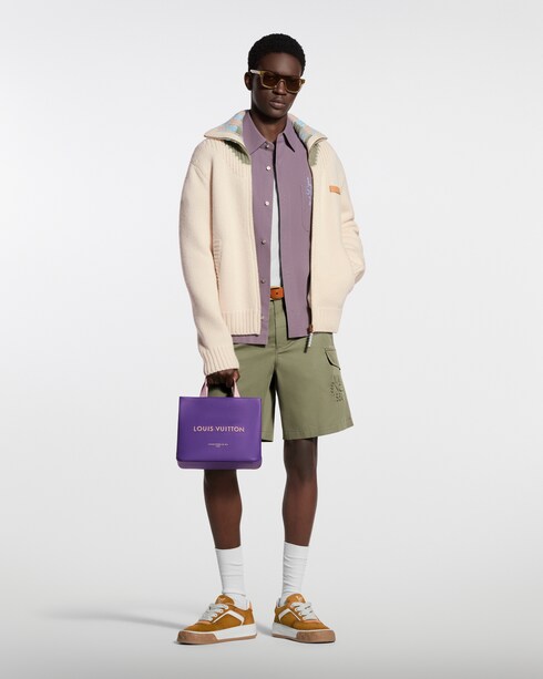 Technical Cotton Cargo Shorts in New's For Men The Latest collections by Louis Vuitton
