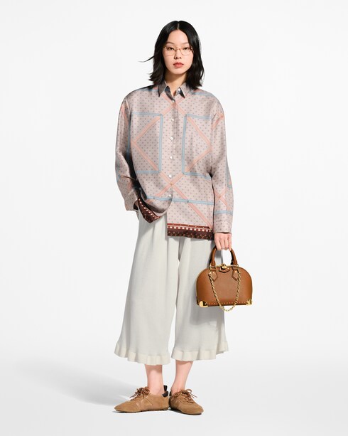 Trunk Print Silk Shirt in Women's Ready-to-Wear Tops collections by Louis Vuitton