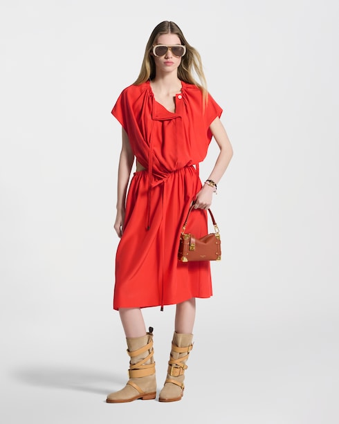 Washed Silk Drawstring Dress in Women's Ready to Wear Dresses collections by Louis Vuitton